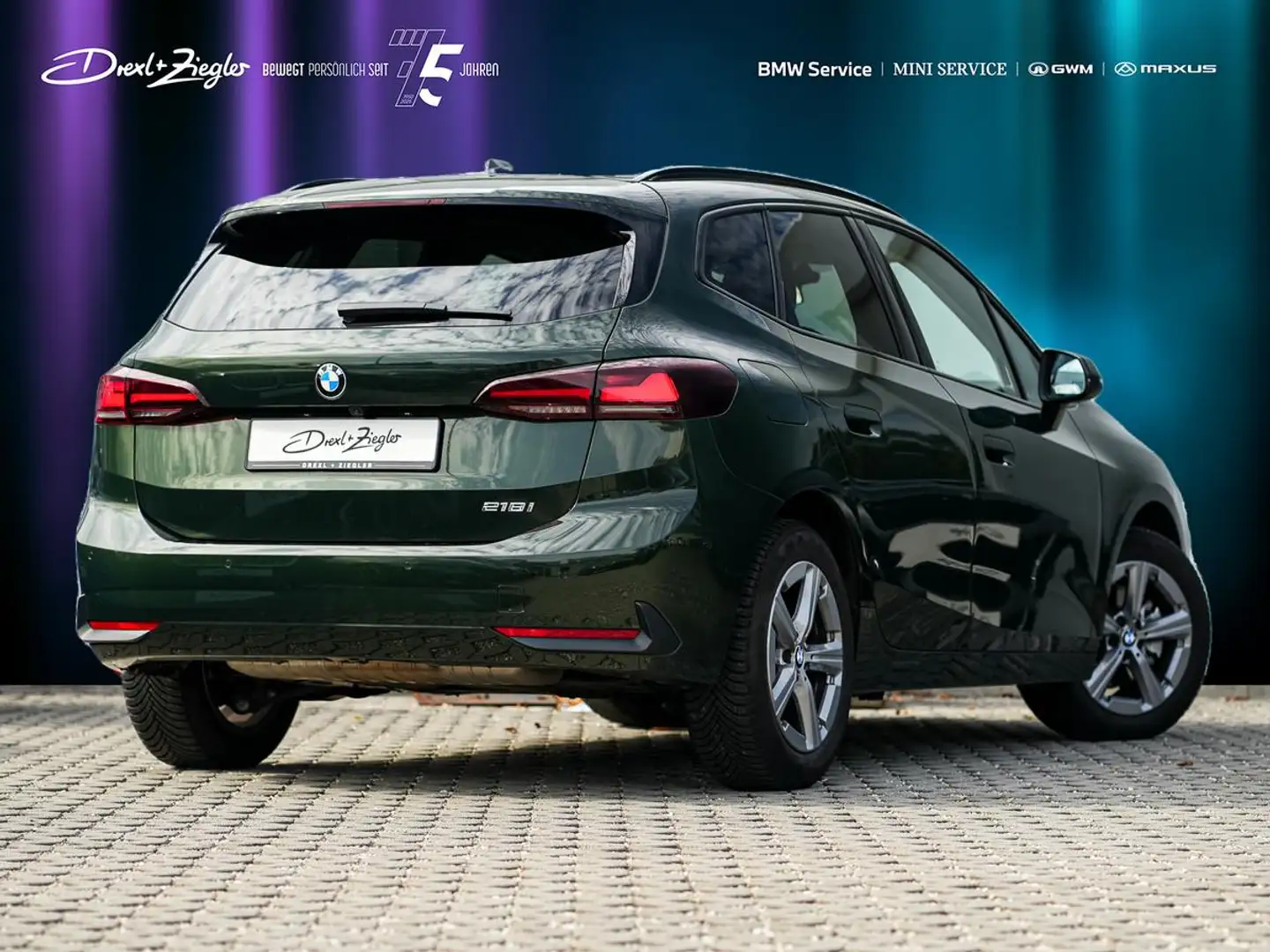 BMW 218 218i Active Tourer Travel GSD AHK LKH RFK DAB 17" Grün - 2