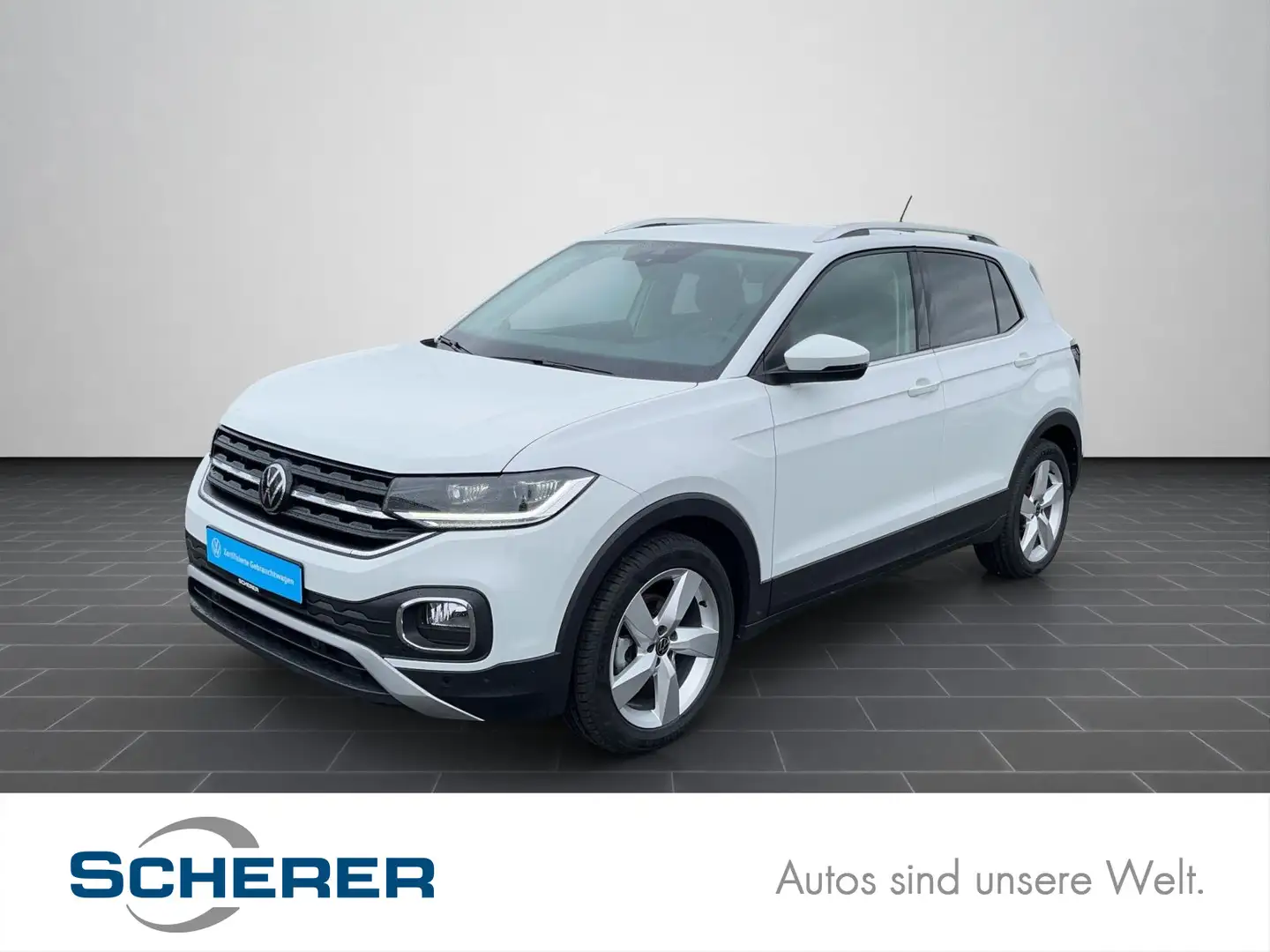 Volkswagen T-Cross 1,0 TSI *Style* LED ACC PDC Bluetooth Weiß - 1
