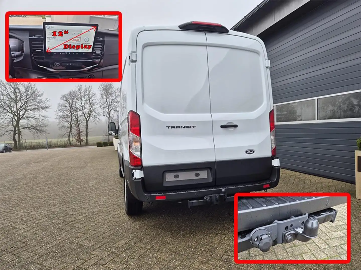 Ford Transit L2H2 2.0 EcoBlue 130PS Trend 3,5t 3-Sitzer AHK Sit Weiß - 1