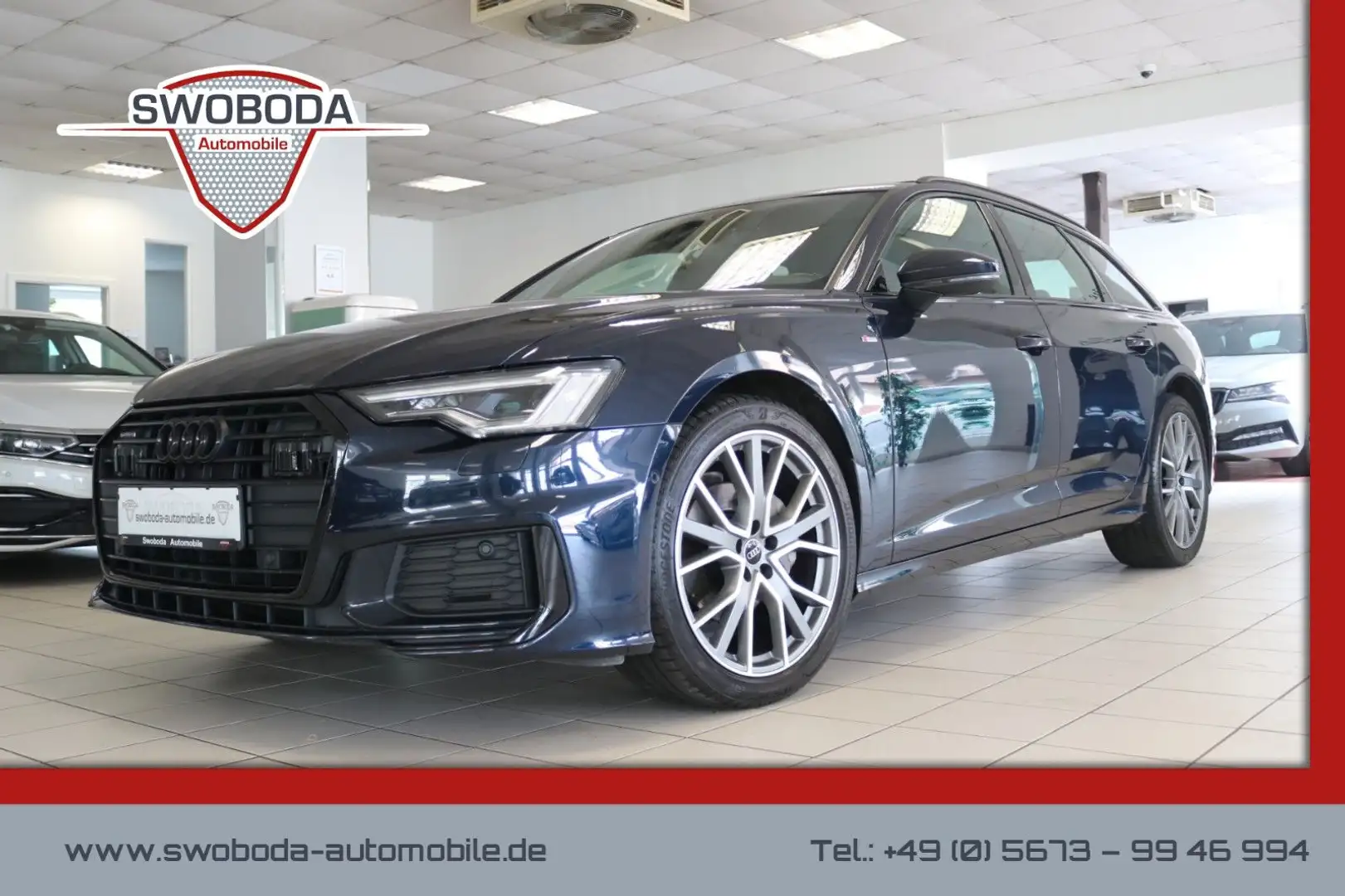 Audi A6 Avant 40 TDI q. S-Line Matrix Pano Memory Blau - 1