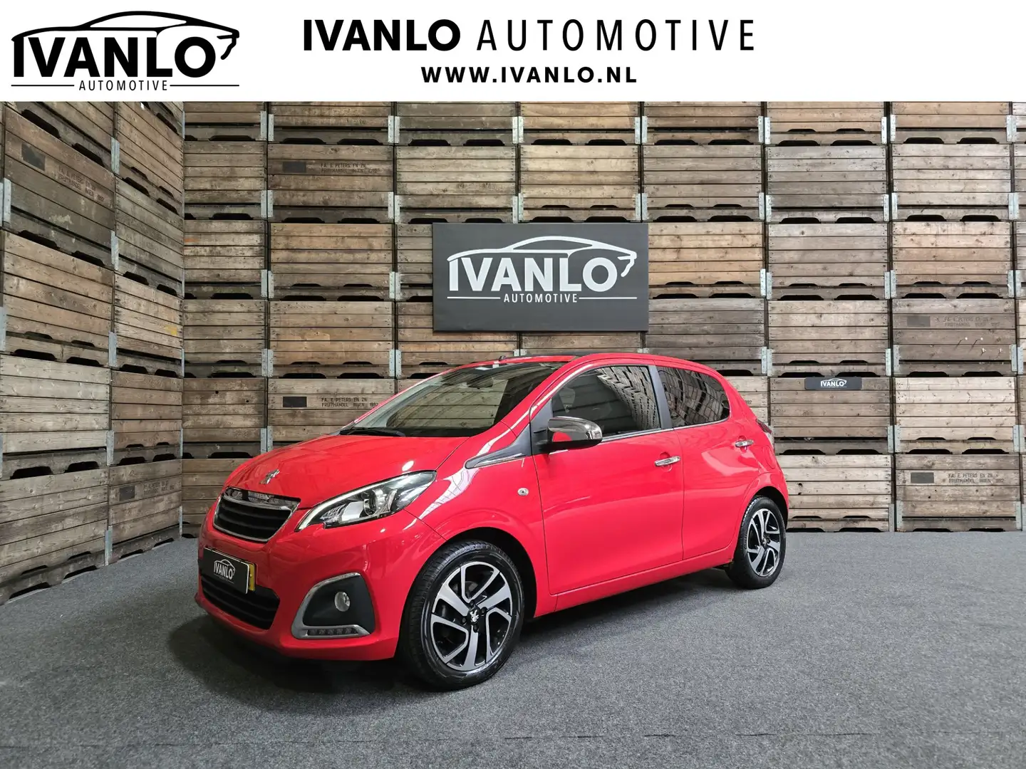 Peugeot 108 1.0 e-VTi Allure TOP! Open Dak! Navigatie Aircondi Rouge - 1