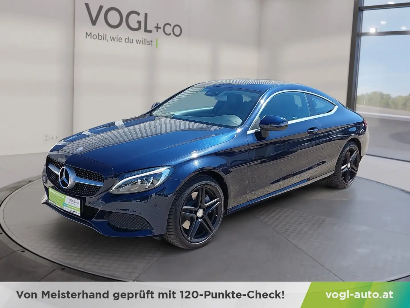 Mercedes-Benz C 200 Coupe Aut. Blau - 1