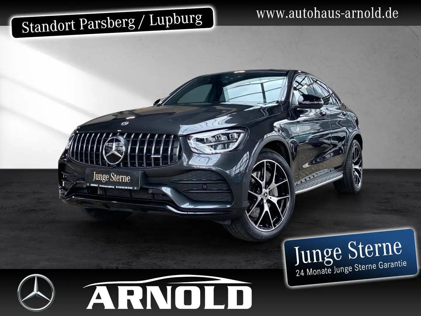 Mercedes-Benz GLC 400 GLC 400 d 4M Coupe AMG L. Night AHK Distr Memory Gri - 1