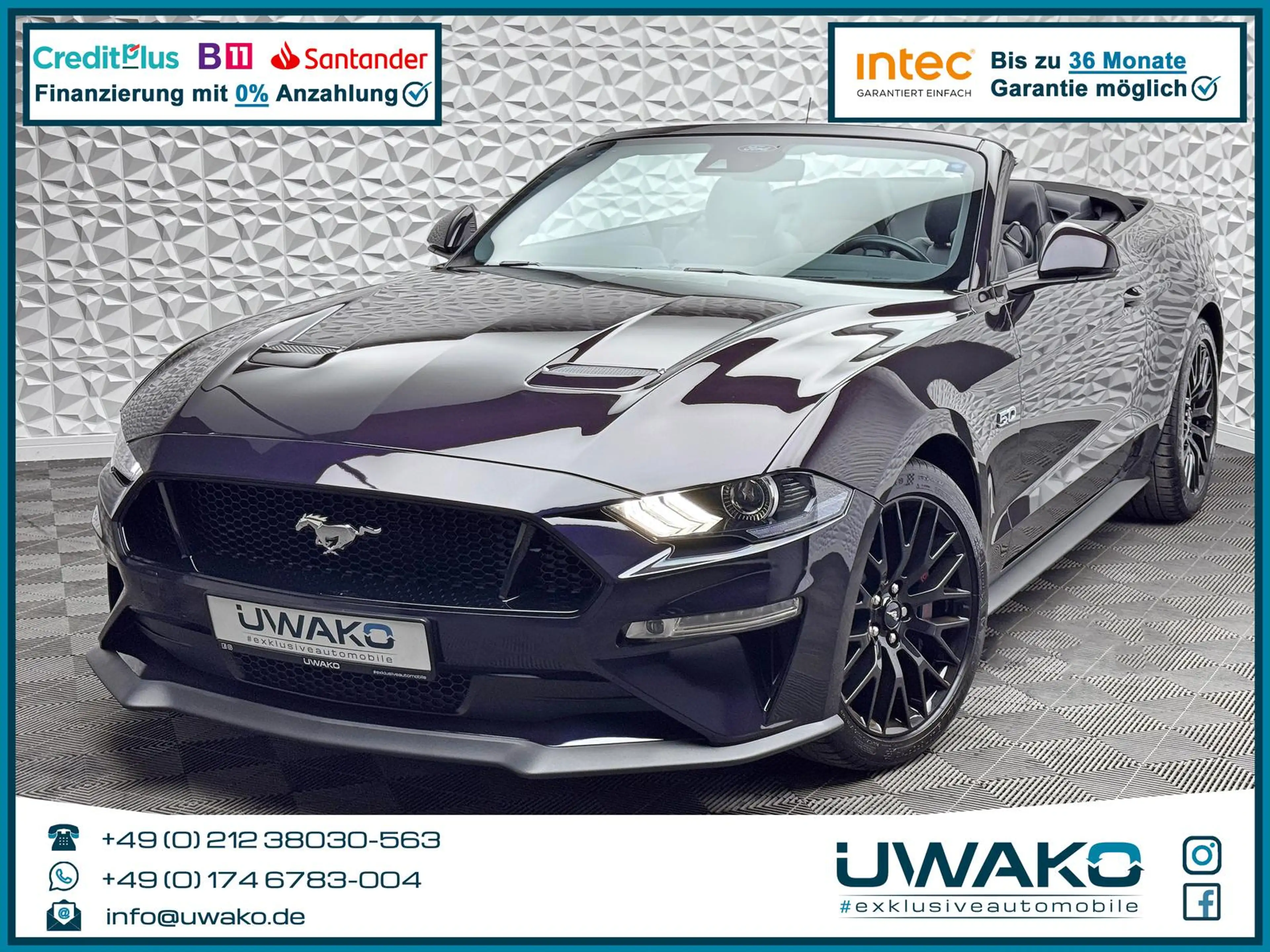 Ford Mustang GT 5.0 CONVERTIBLE*DEUTSCH*B&O*KLAPPE*ACC*RCAM