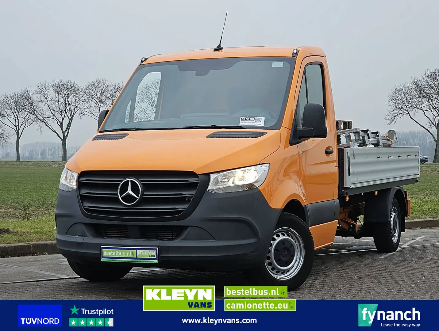 Mercedes-Benz Sprinter 314 Open-Laadbak Euro6! Oranje - 1