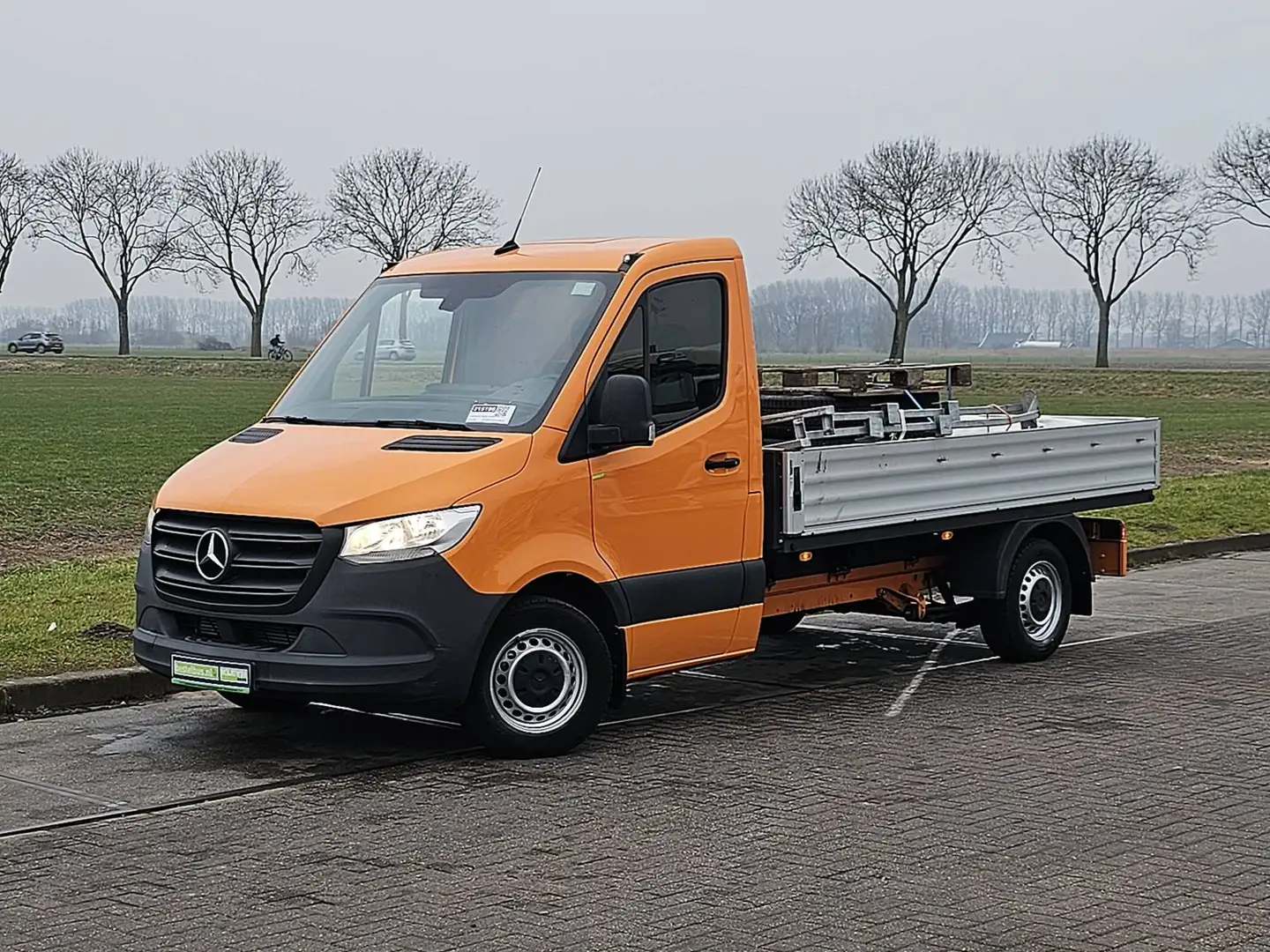 Mercedes-Benz Sprinter 314 Open-Laadbak Euro6! Oranje - 2