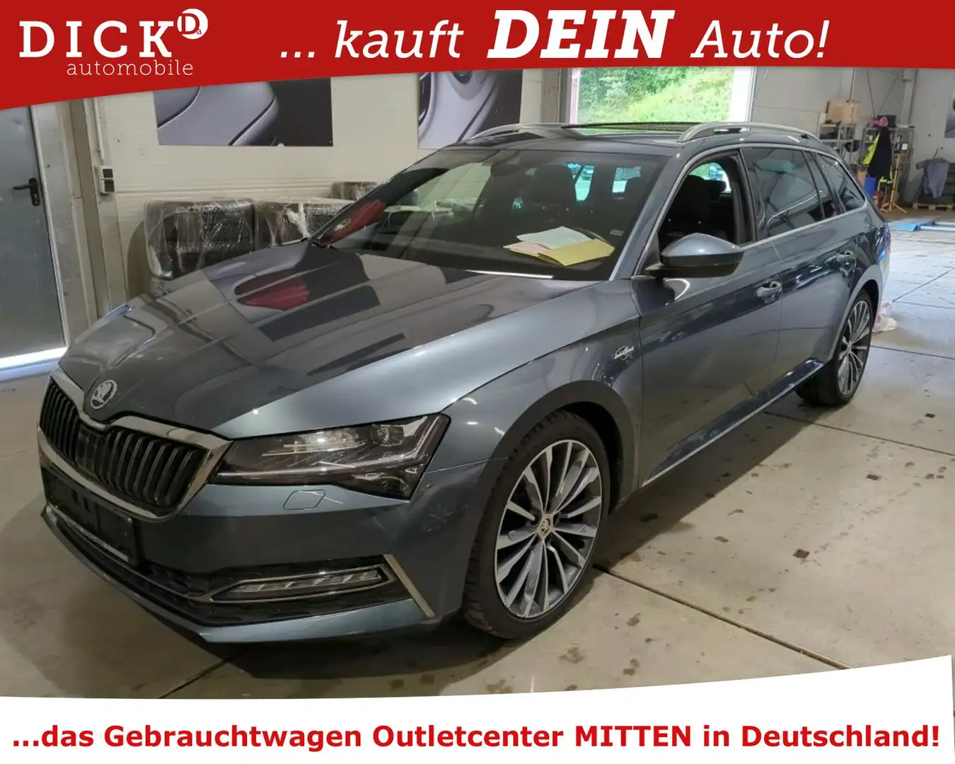 Skoda Superb C 2.0d L&K LED+/ACC/NAVI/HIFI/RFK/AHK/8Fa Gris - 1
