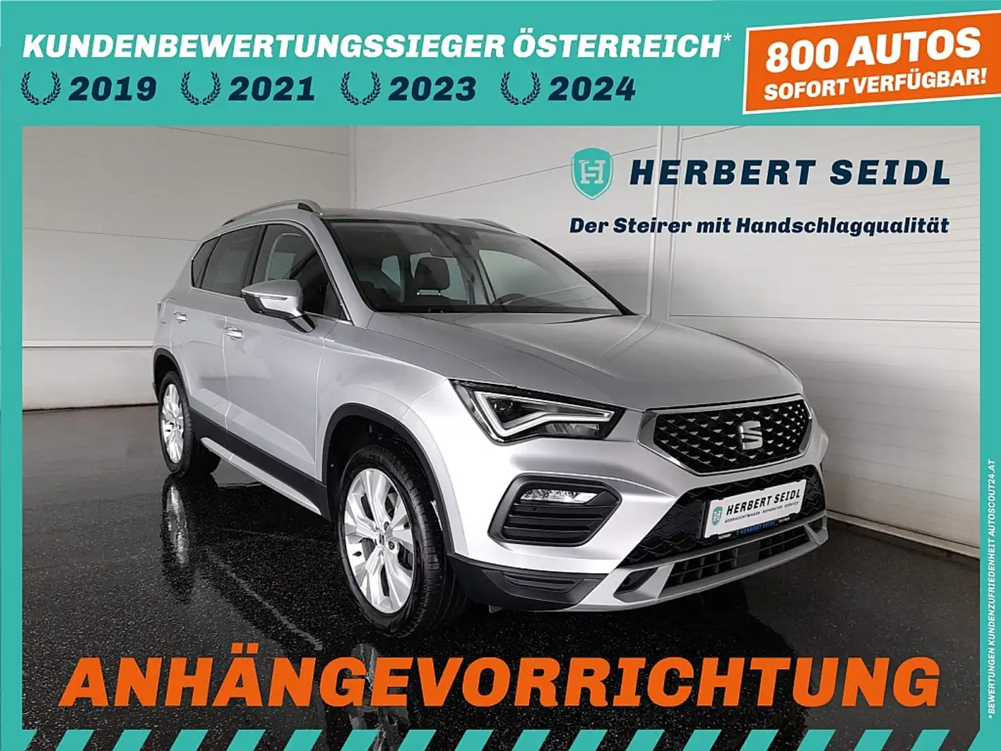 SEAT Ateca Xperience 4x4 2,0 TDI DSG *18 ZOLL / VOLL-LED /... Серебристый - 1