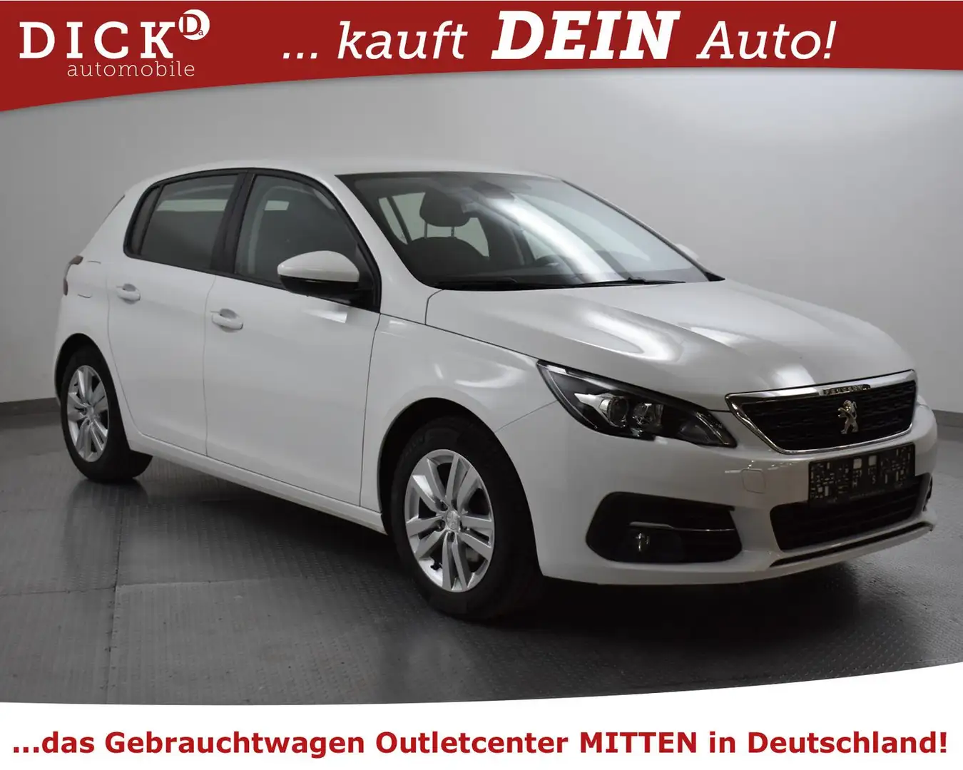 Peugeot 308 1.2 Aut. Active Pack NAVI+PDC+TEMP+MFL+APPLE Blanc - 1