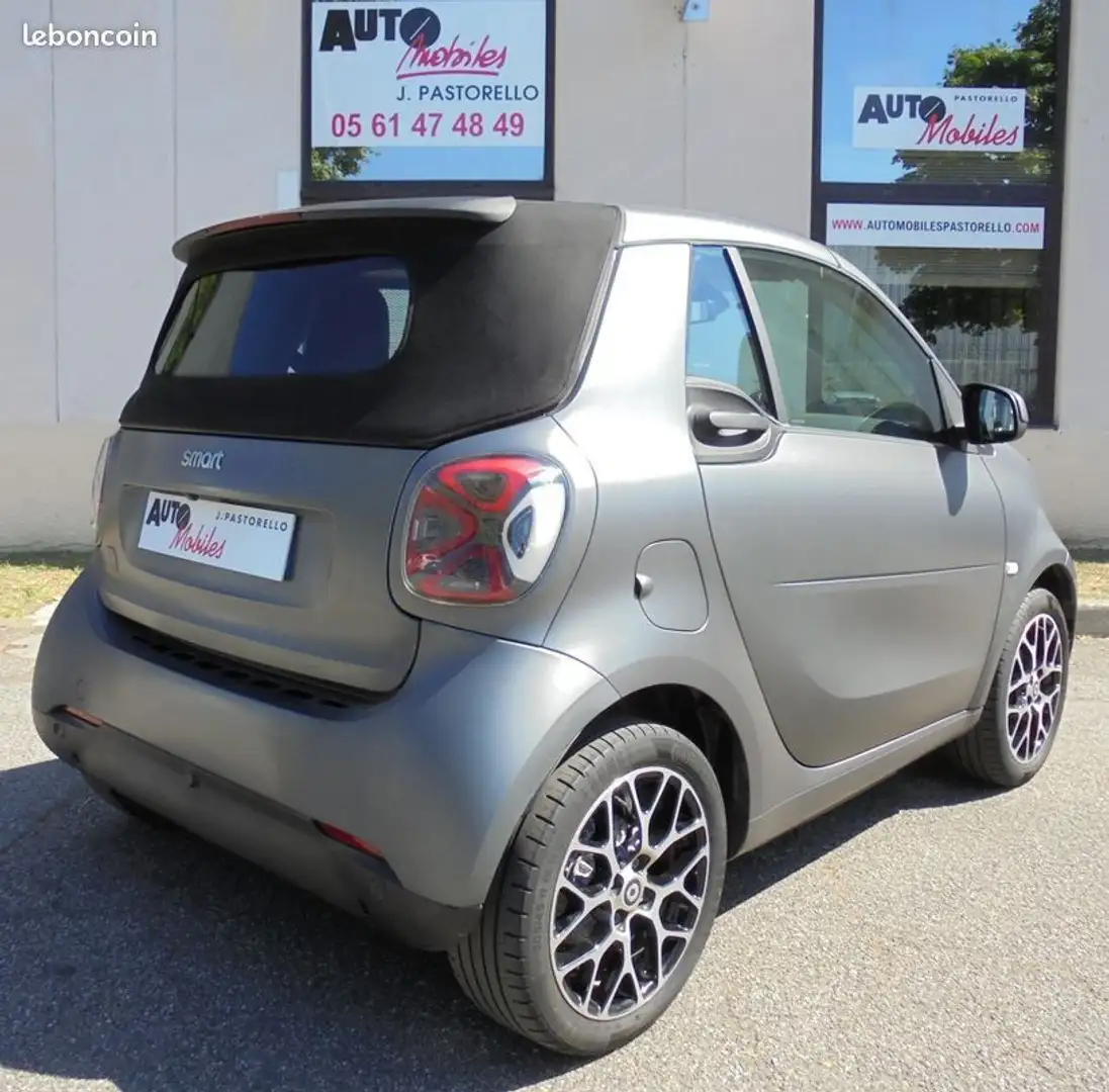 smart forTwo CABRIOLET ELECTRIQUE Prime Gris - 2
