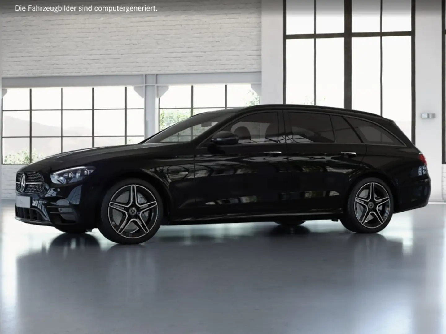 Mercedes-Benz E 300 de T-Modell 360 ACC AHK AUT DynLicht Kam. Schwarz - 2