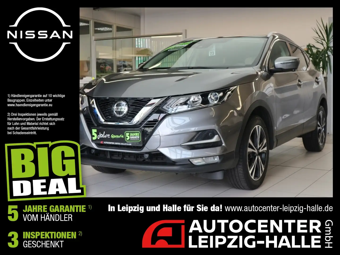 Nissan Qashqai 1.3 DIG-T Zama Panorama Navi 360° LM Grijs - 1