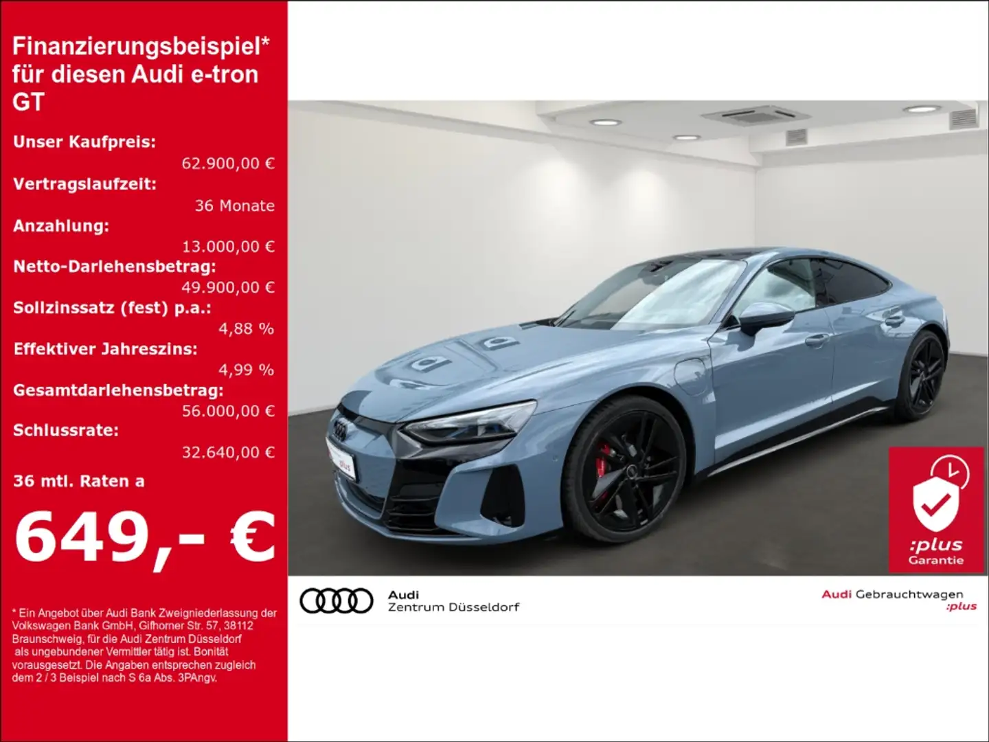 Audi e-tron GT basis quattro PANO B&O ACC LEDER 21 Grau - 1