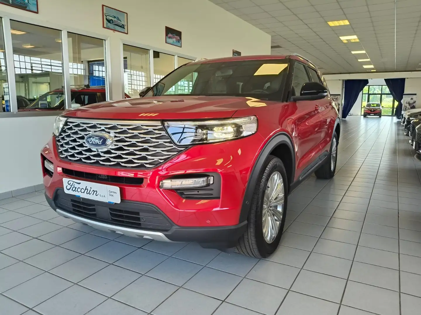 Ford Explorer 3.0 PHEV 457cv Awd PLATINUM Rosso - 1
