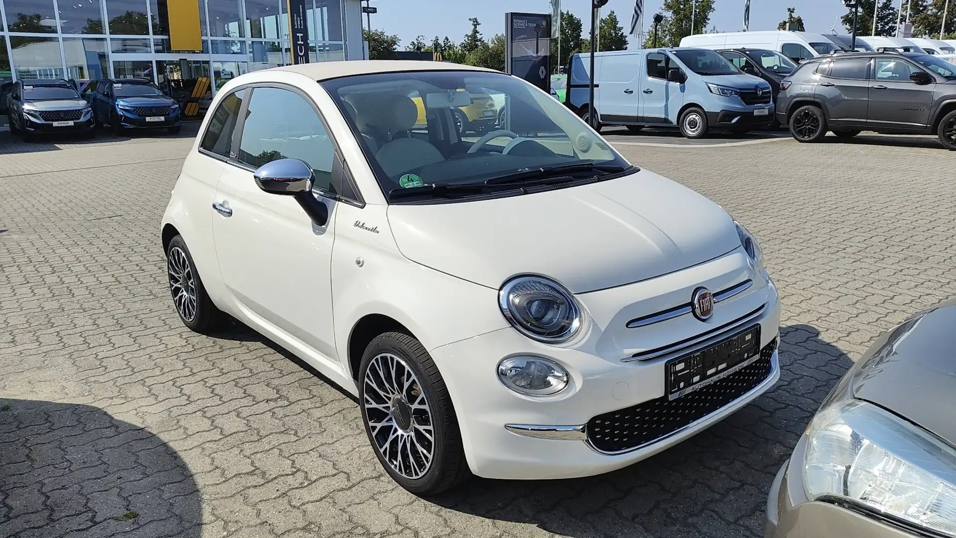 Fiat 500C DOLCEVITA PIU Leder, Holzdekor Yacht, Navi Weiß - 2