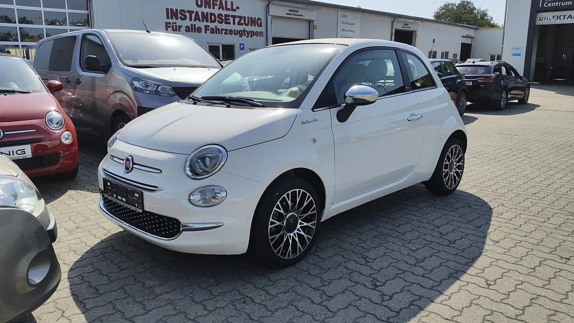 Fiat 500C DOLCEVITA PIU Leder, Holzdekor Yacht, Navi Weiß - 1