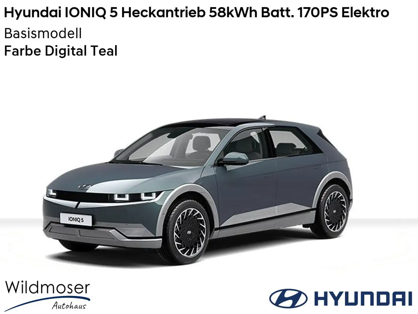 Hyundai IONIQ 5 ⚡ Heckantrieb 58kWh Batt. 170PS Elektro ⏱ Sofort v Grün - 1
