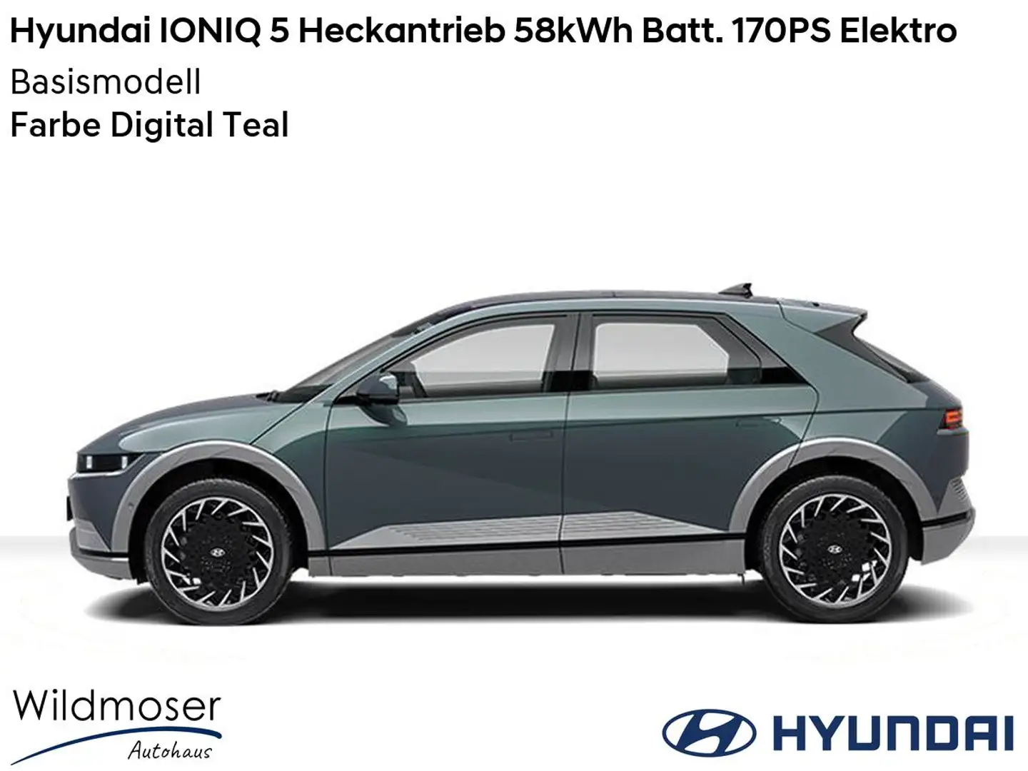 Hyundai IONIQ 5 ⚡ Heckantrieb 58kWh Batt. 170PS Elektro ⏱ Sofort v Grün - 2