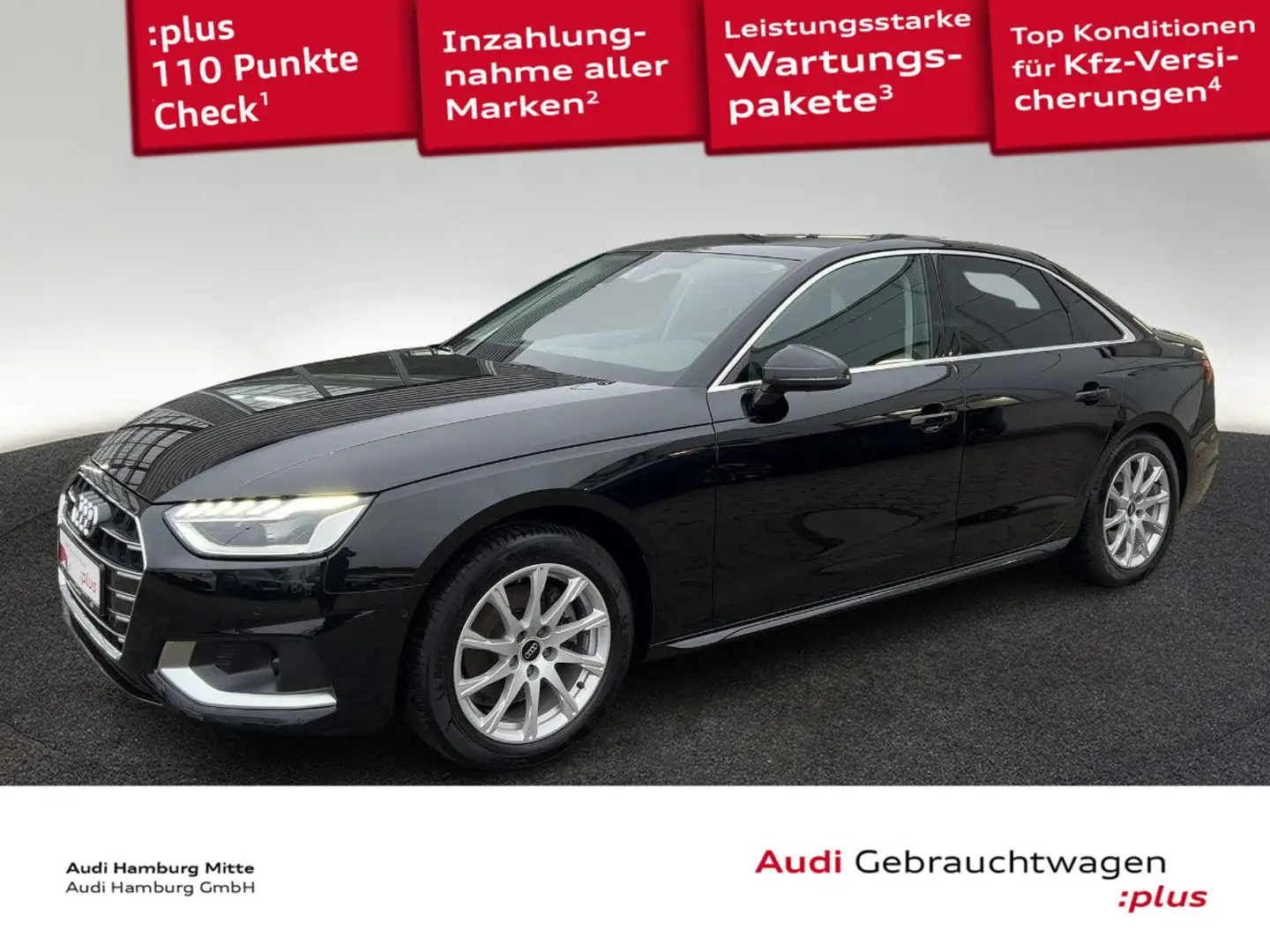 Audi A4 35 TFSI advanced S tronic LED Navi Kamera Negro - 1