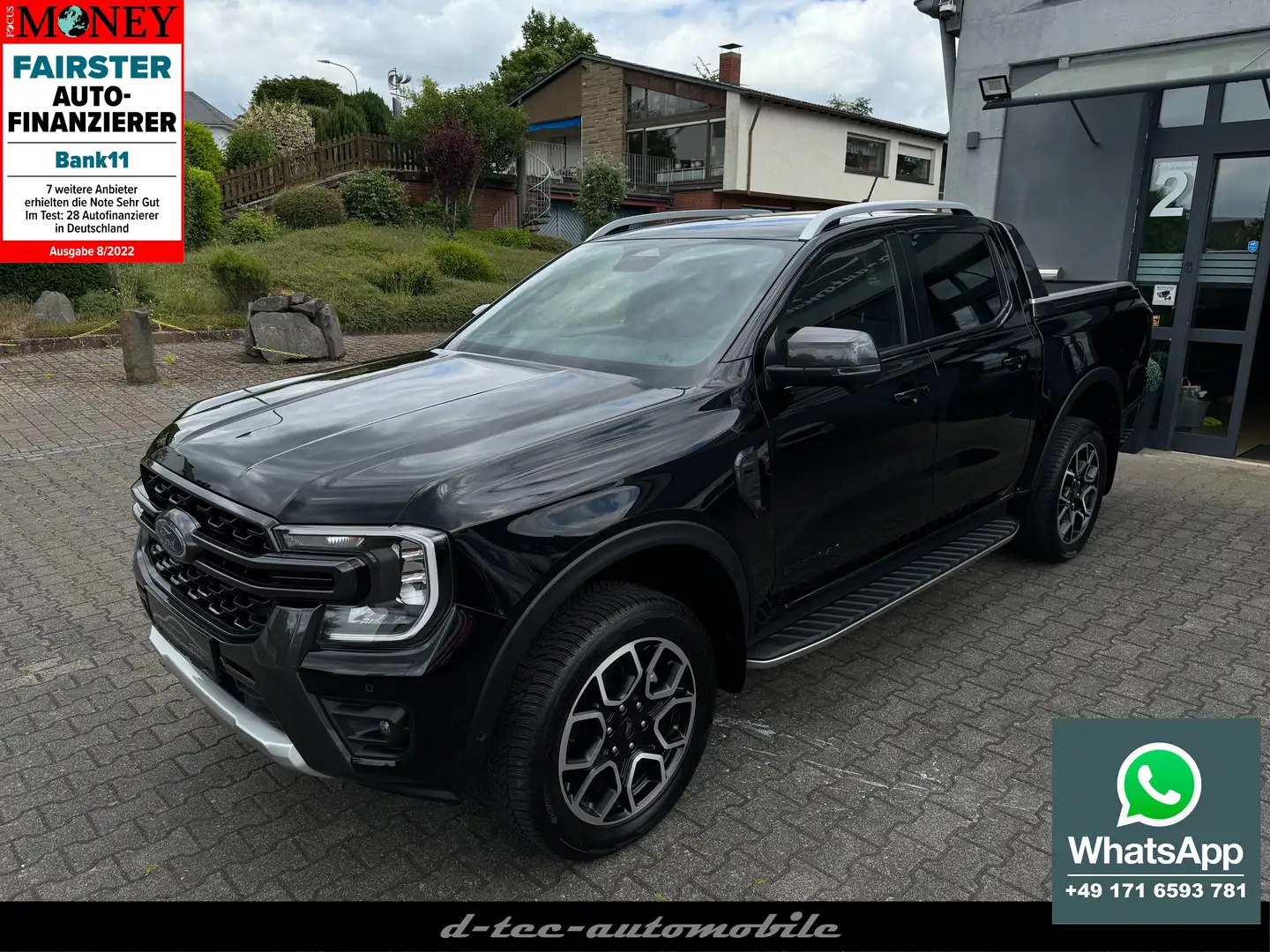 Ford Ranger Wildtrak e-4WD*1.Hand*B&O*Assyst*360*AHK*eCover Negro - 1