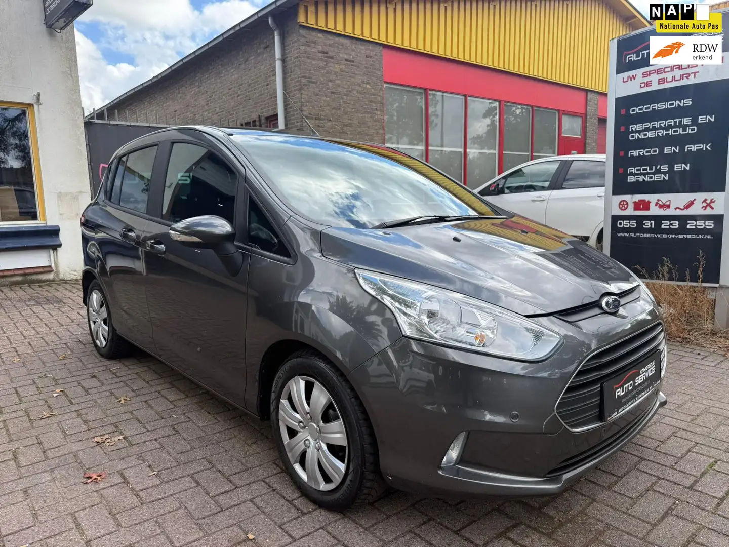 Ford B-Max 1.0 EcoBoost NAP weinig KM|Airco|Panorama dak|Apk Grijs - 1