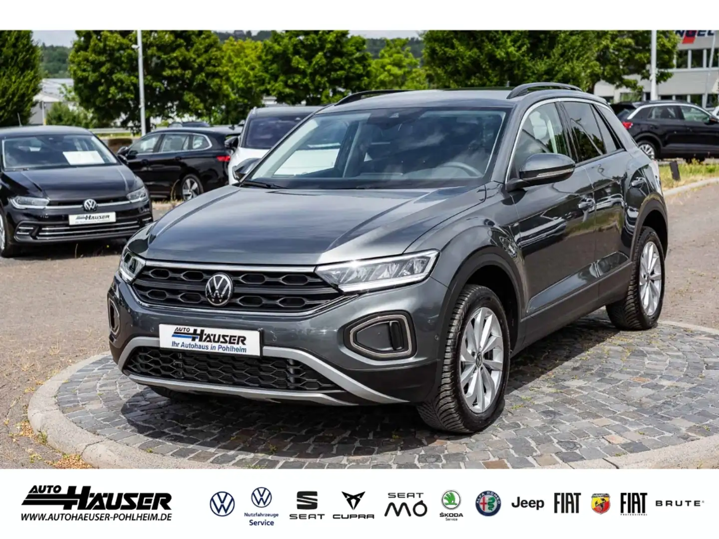 Volkswagen T-Roc Life 1.5 TSI DSG NAVI KAMERA PARK ACC LED APP-CONN Gris - 1