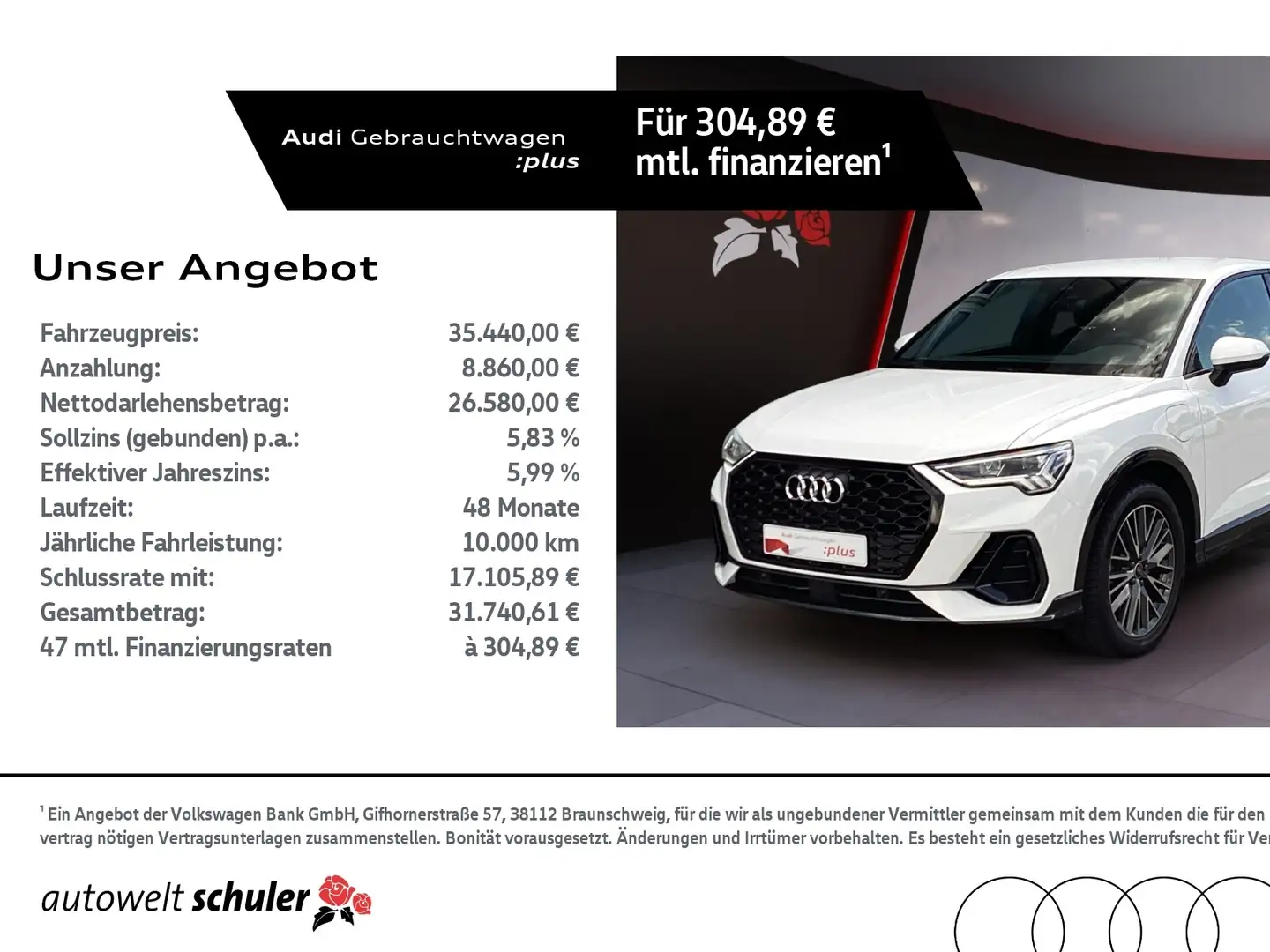 Audi Q3 Sportback 45 1.4 TFSI e S-line AHK RFK LED GRA Wit - 1