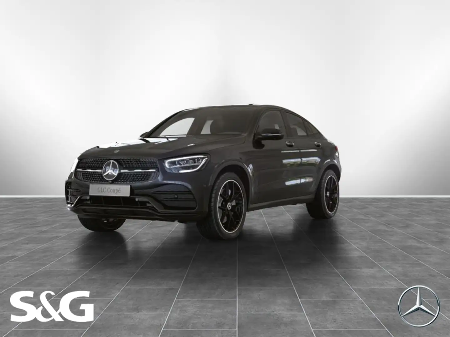 Mercedes-Benz GLC 300 4M Coupé AMG 360°+TOTWINKEL+DISTR+MEMORY Grau - 1