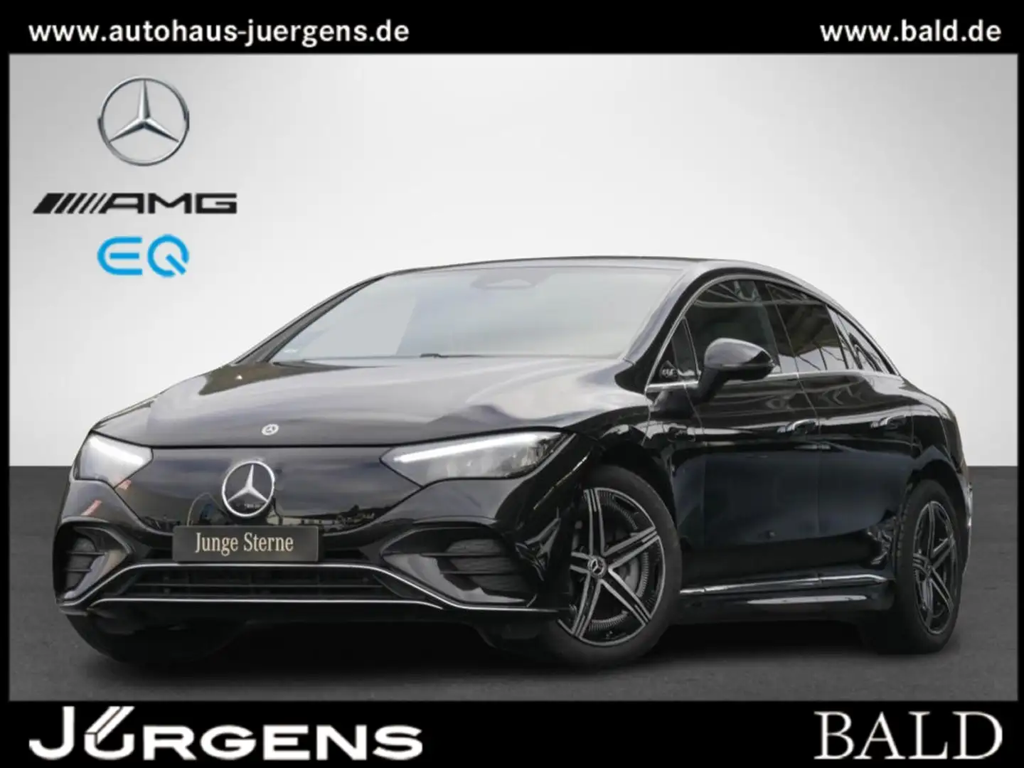 Mercedes-Benz EQE 350 4M AMG-Sport/Pano/Dist/Memo/LED/Cam/Totw Schwarz - 1