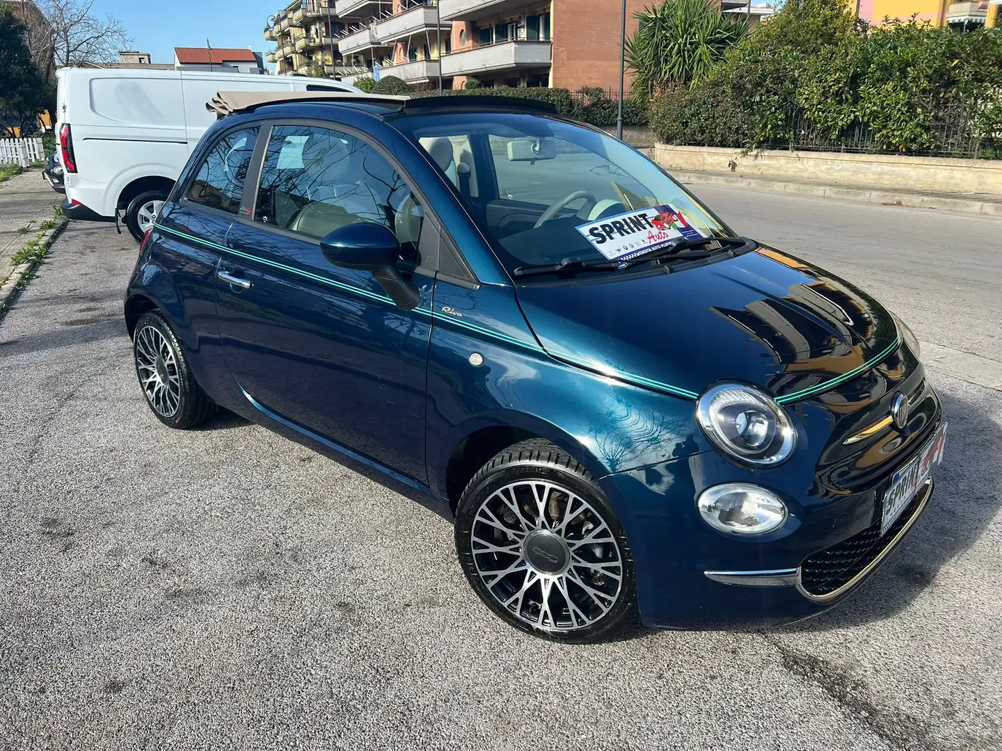 Fiat 500C 1.2 Lounge tft radio 7" Azul - 1