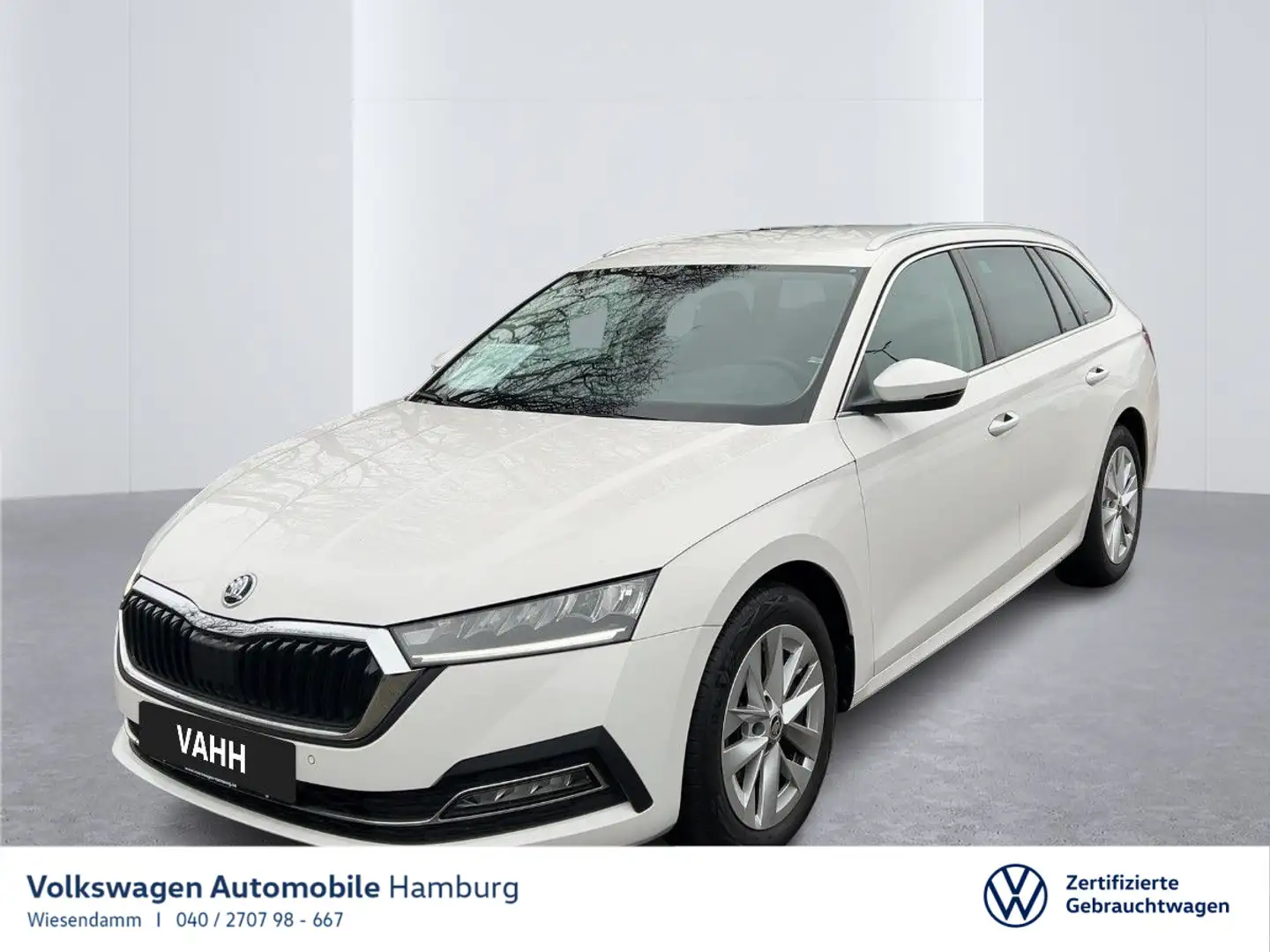 Skoda Octavia Combi 2.0 TDI Style 6-Gang LED AHK PDC Weiß - 1