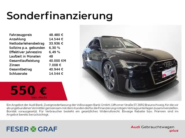 2024 Audi A6 in Black for sale