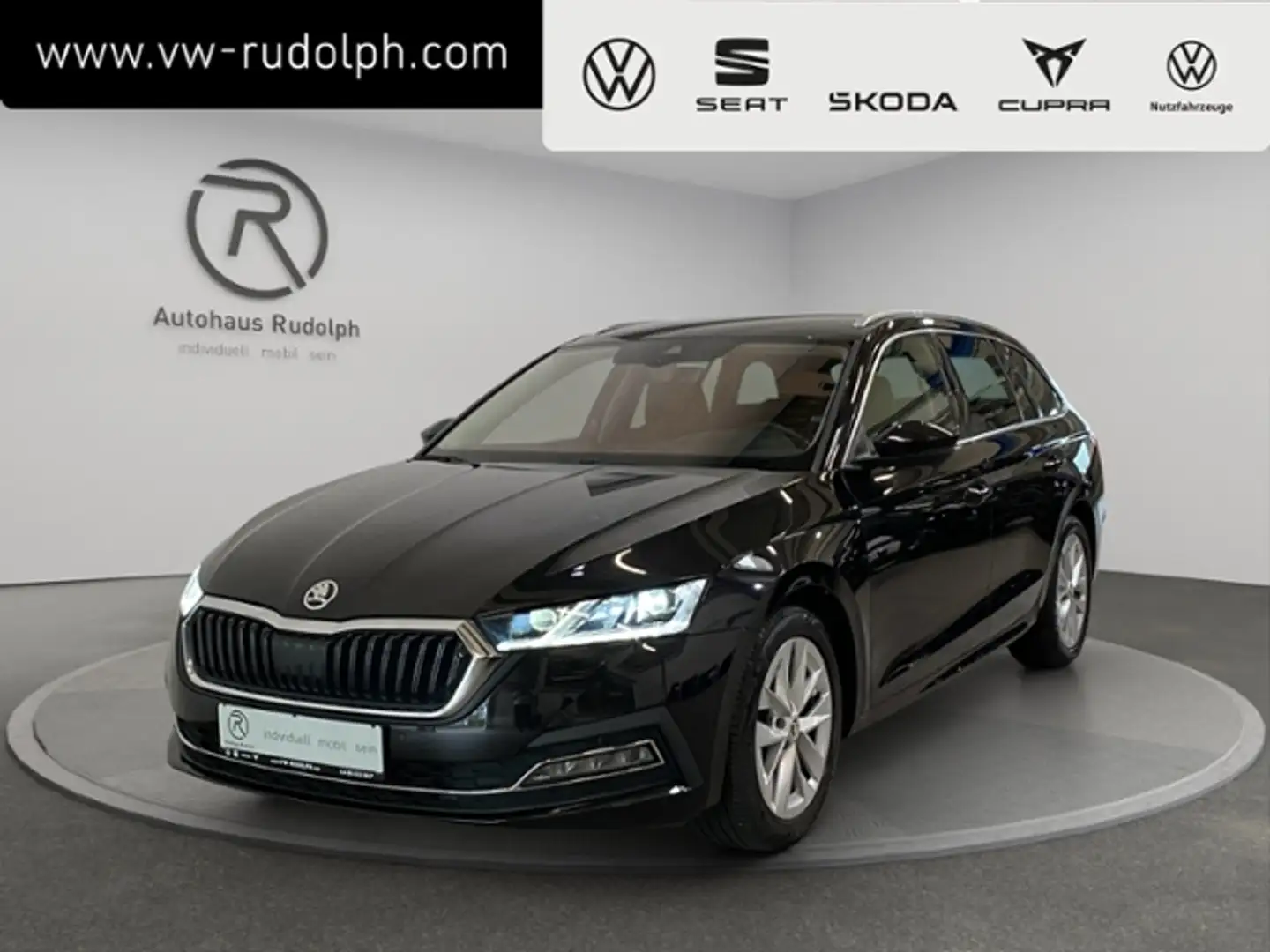 Skoda Octavia Combi 2.0 TDI DSG Style / Navi LED AHK Schwarz - 1