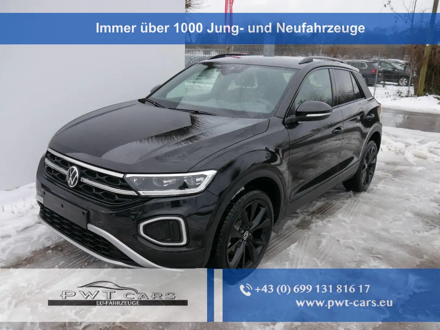 Volkswagen T-Roc Style 1,5 TSI DSG*AHK*ACC*MATRIX-LED*SHZ*PDC*KA... Schwarz - 1