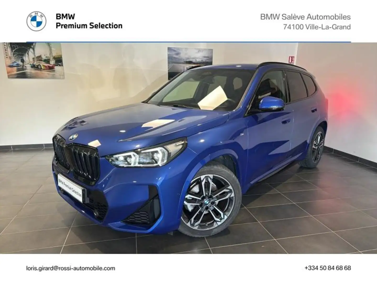 BMW X1 sDrive18d 150ch M Sport Bleu - 1