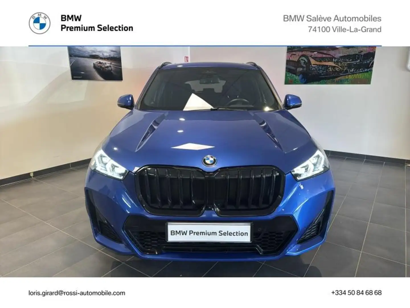 BMW X1 sDrive18d 150ch M Sport Bleu - 2
