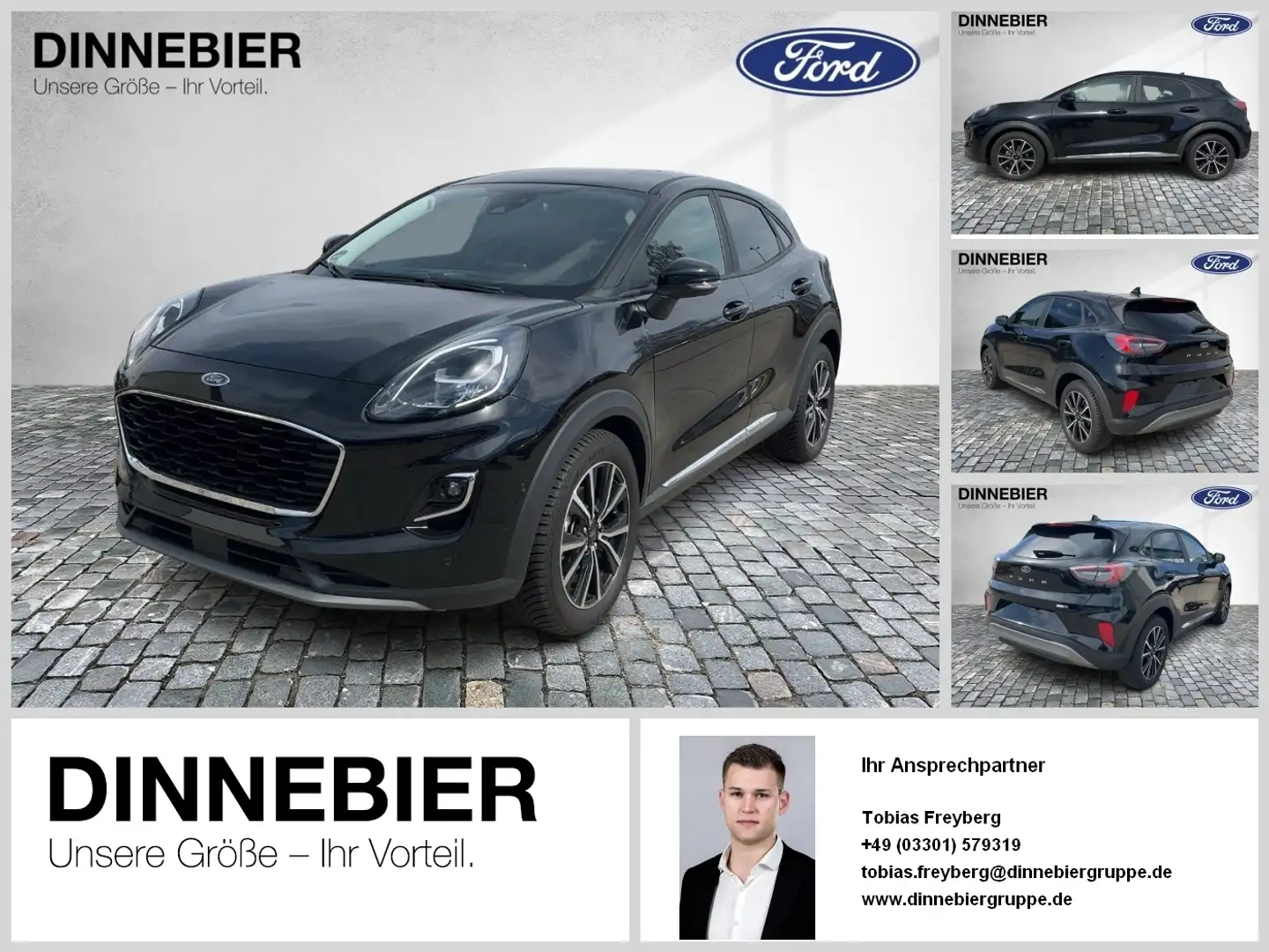 Ford Puma Titanium X LED+Navi+Kamera+Winterpaket Noir - 1