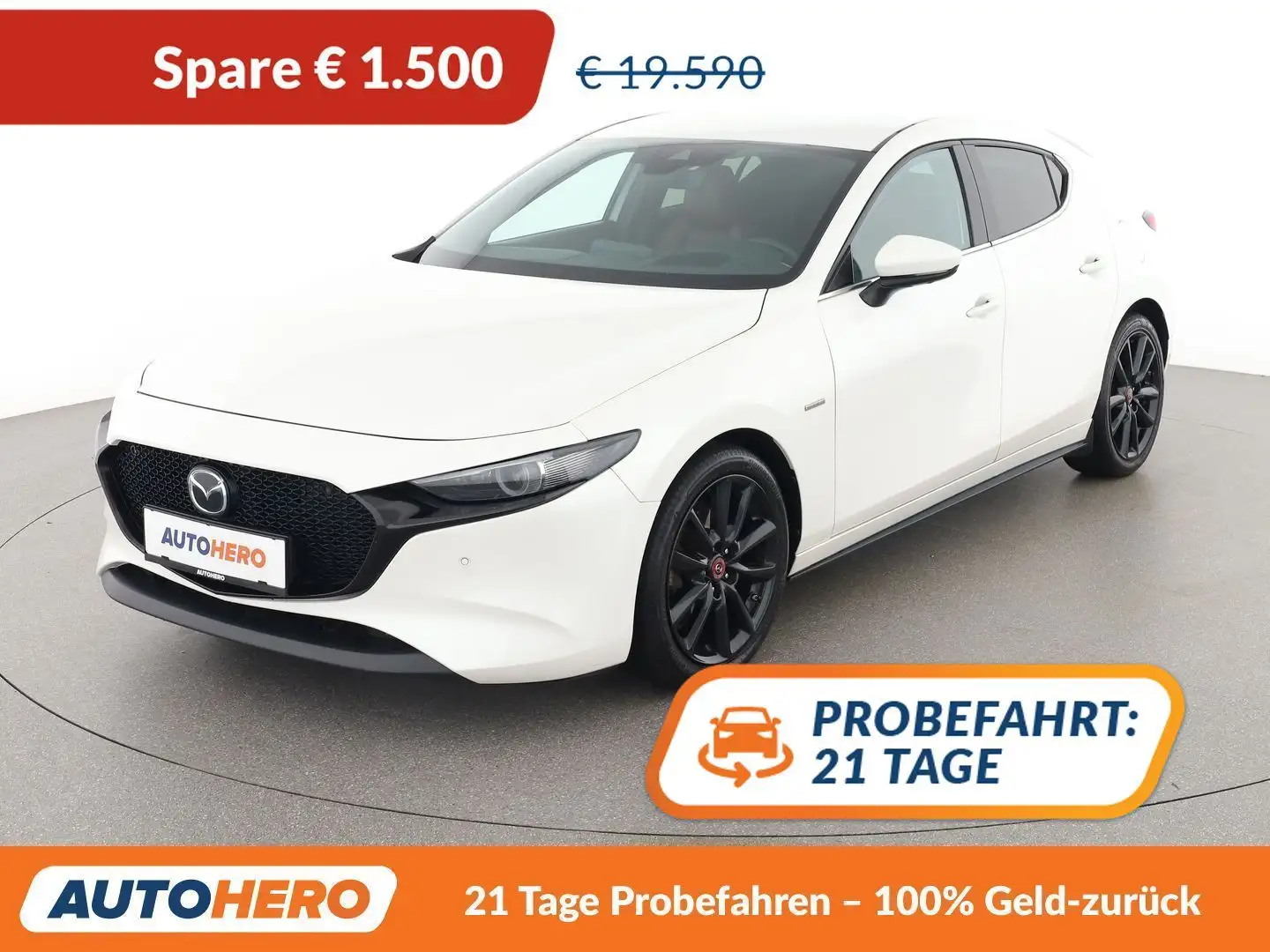 Mazda 3 2.0 Skyactiv-X Mild-Hybrid 100TH Anniversary Weiß - 1