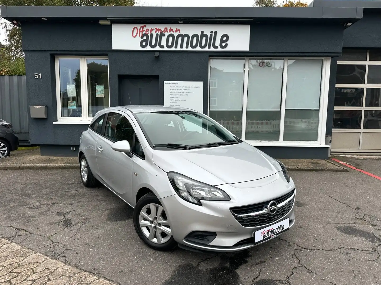 Opel Corsa E Edition*LHZ*SHZ*GARANTIE* Argent - 1