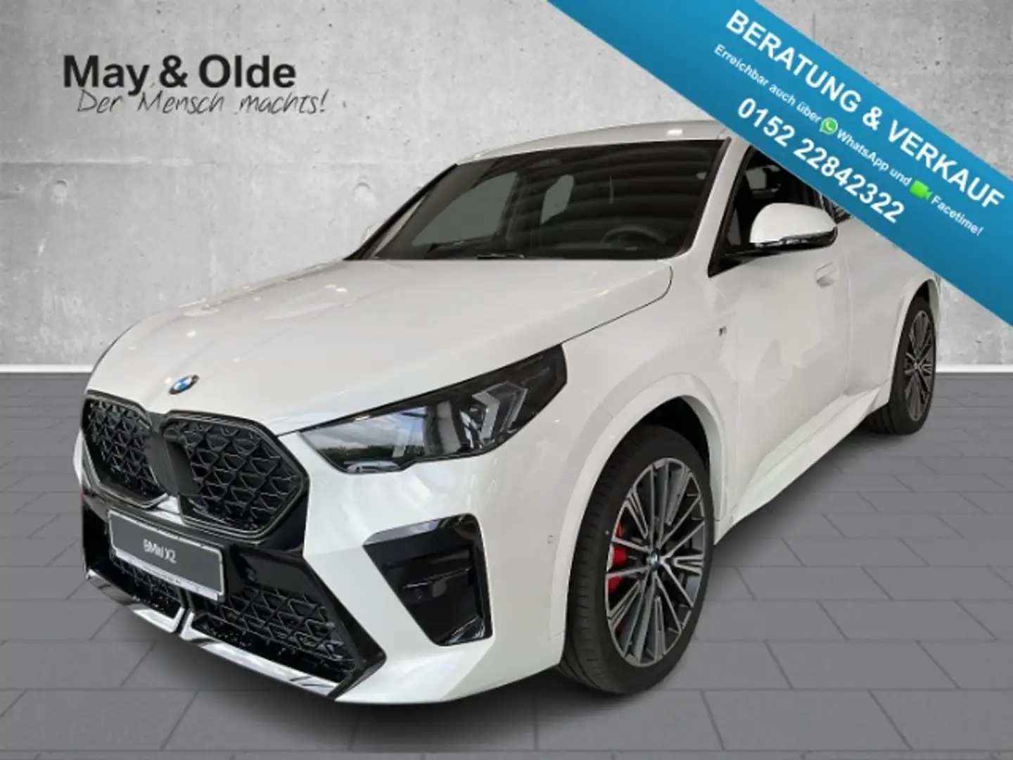 BMW X2 sDrive20d M-Sport-Pro 20'' AHK HUD ACC E-Sitze Weiß - 1