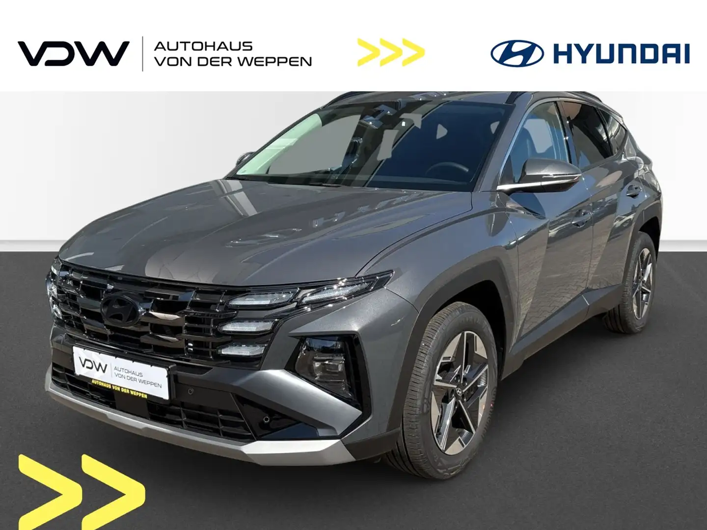 Hyundai TUCSON Trend Mild-Hybrid 4WD Klima Navi Rückfahrkamera Grau - 1