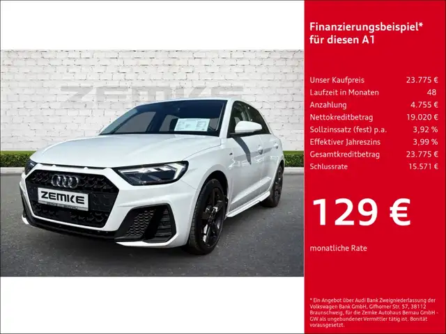 Audi A1 Sportback 25 TFSI S tronic S line Navi 3,49% Digit