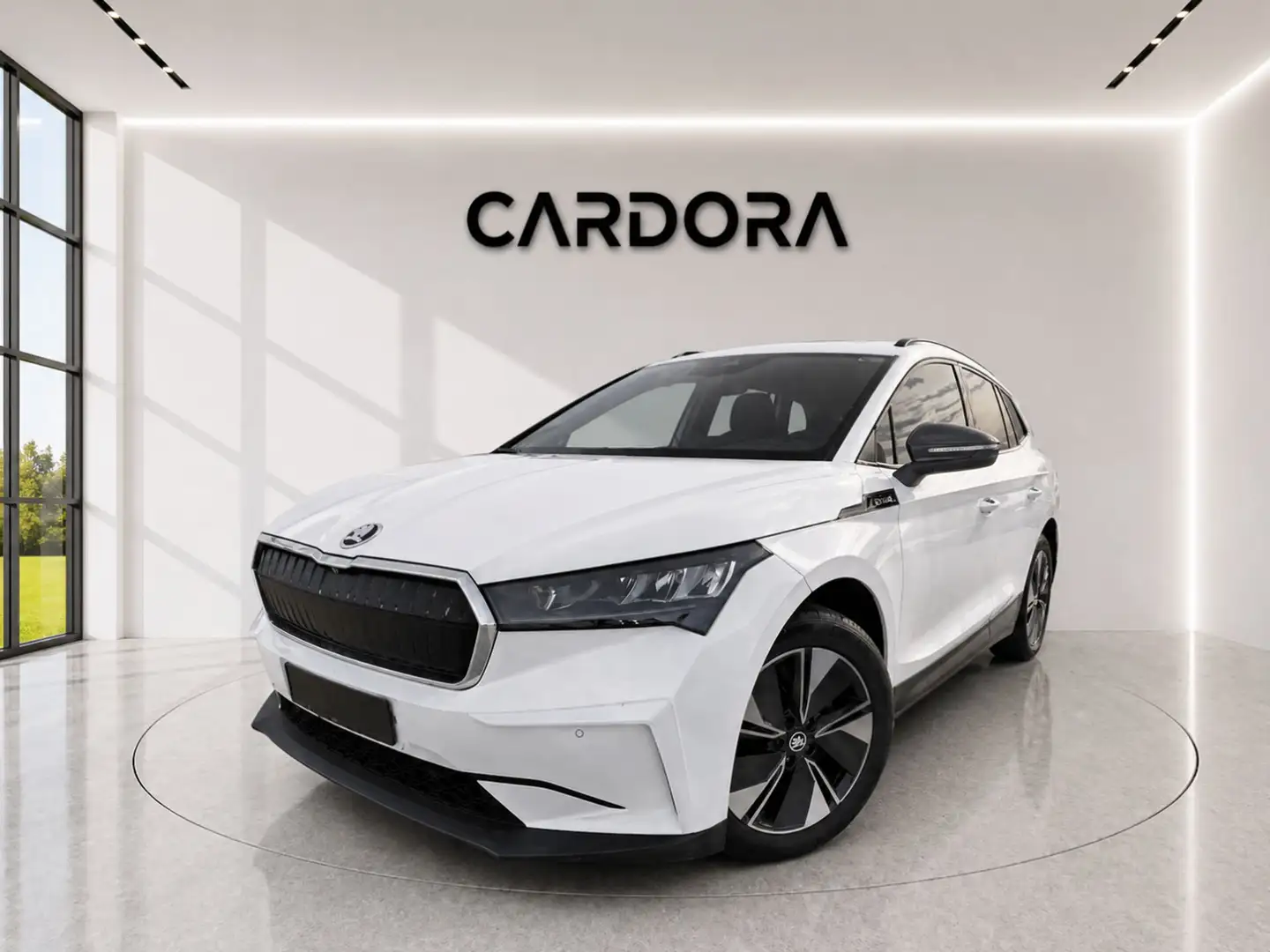 Skoda Enyaq iV 60 Loft Wärmepumpe*LED*LEDER*NAVI*RFK Weiß - 1