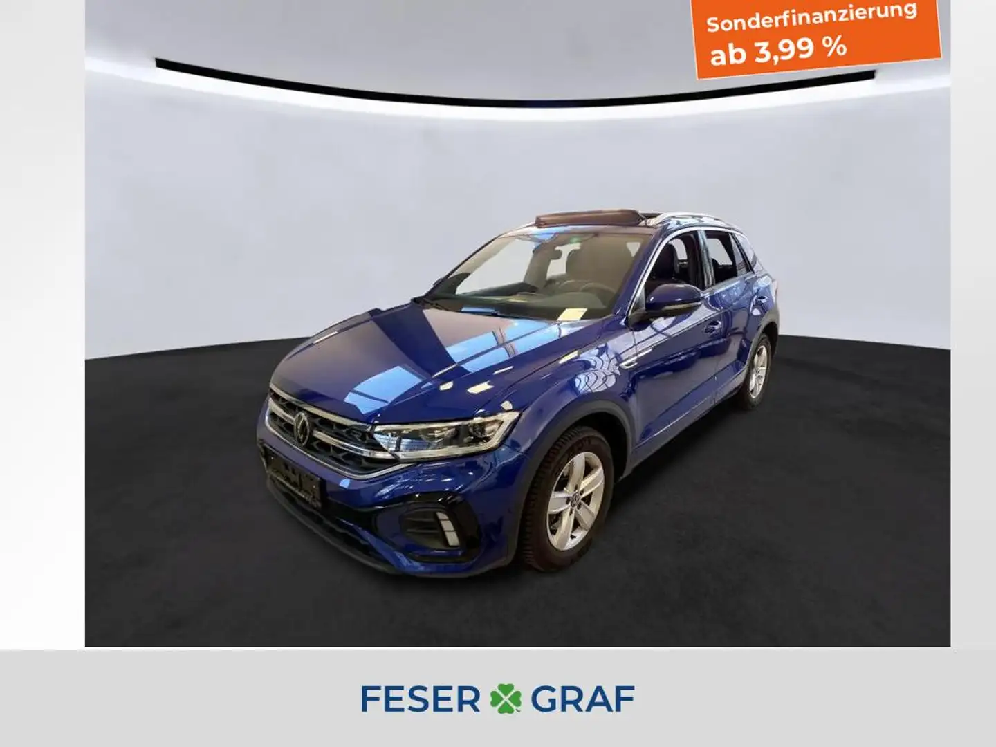 Volkswagen T-Roc R-Line 2.0 TSI 7-DSG 4MOTION AHK KAMERA Blau - 1
