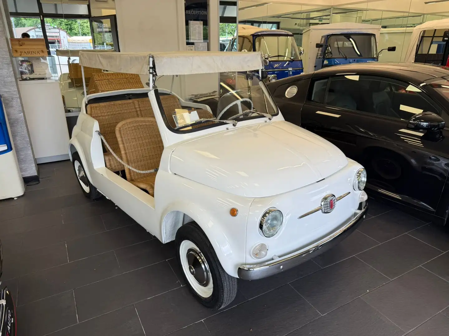 Fiat 500C SPIAGGINA JOLLY 1960 TARGHE NERE ORIGINALI Blanco - 1