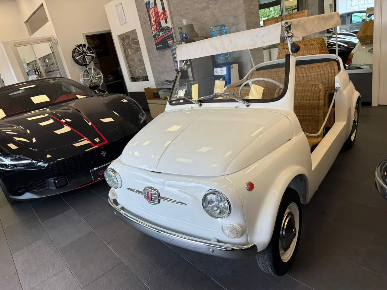Fiat 500C SPIAGGINA JOLLY 1960 TARGHE NERE ORIGINALI, foto 5