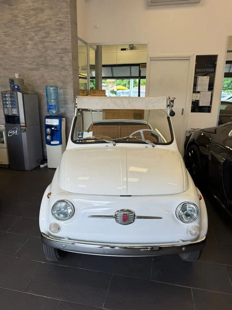 Fiat 500C SPIAGGINA JOLLY 1960 TARGHE NERE ORIGINALI Blanco - 2