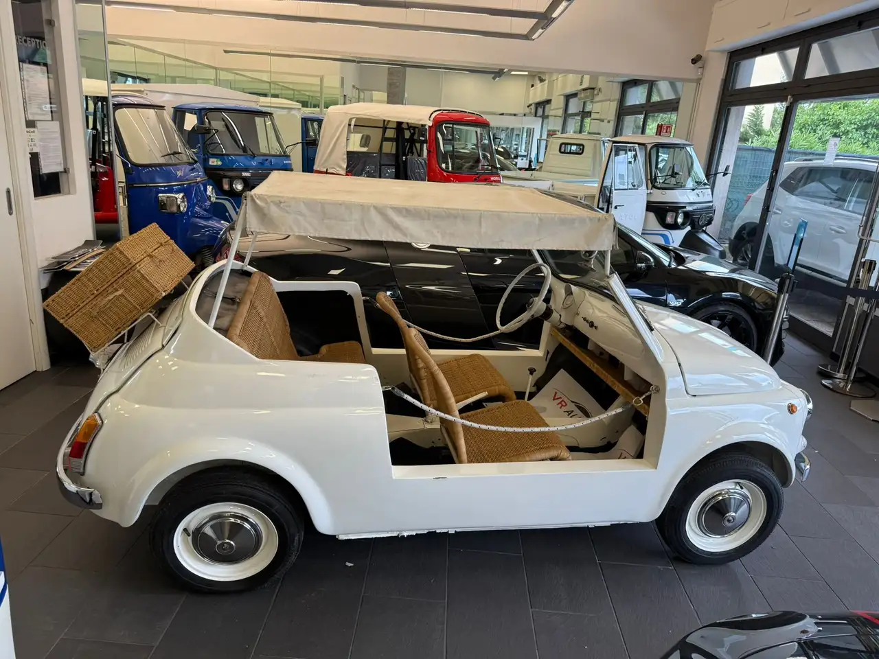Fiat 500C SPIAGGINA JOLLY 1960 TARGHE NERE ORIGINALI, foto 3
