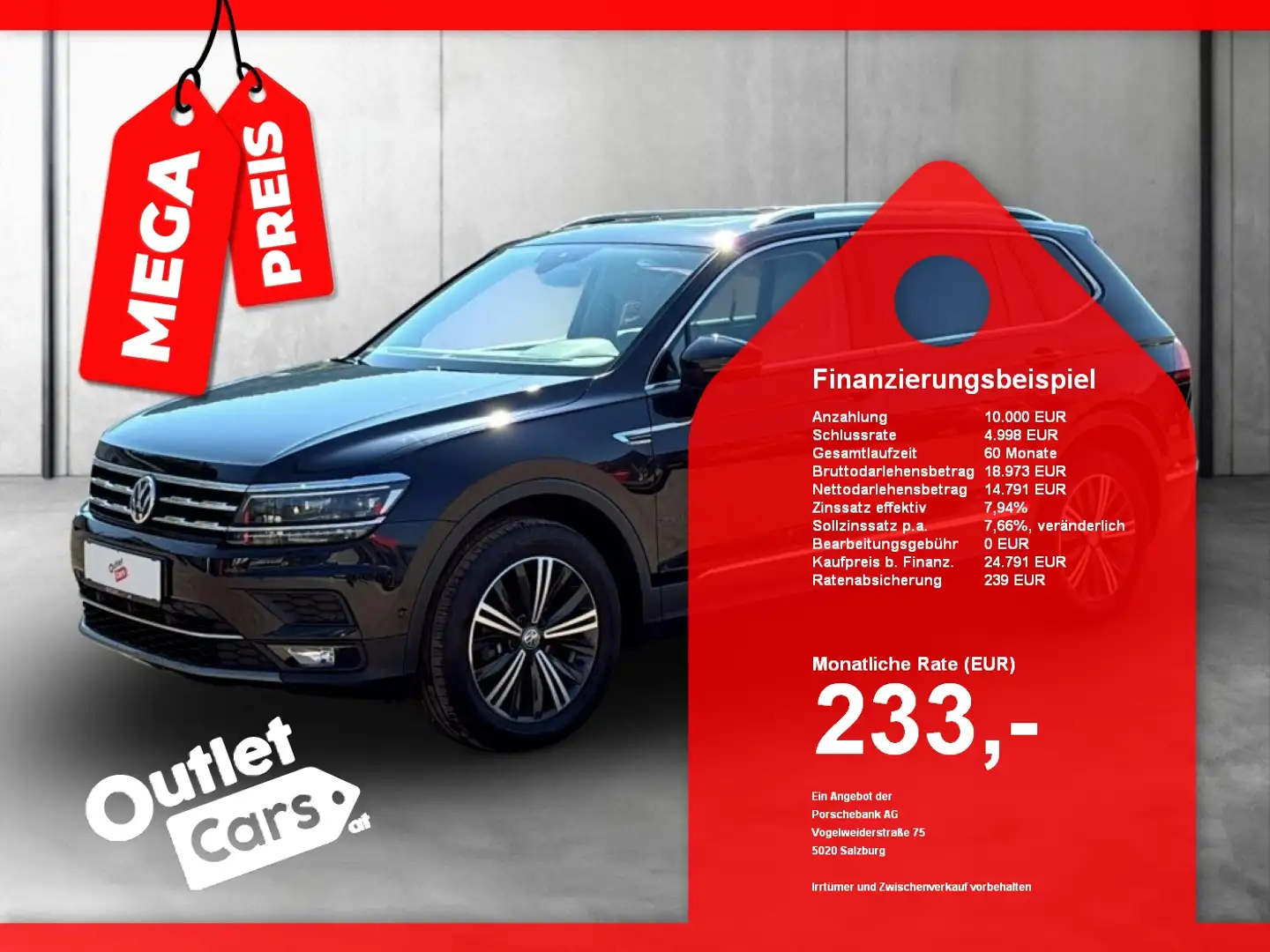 Volkswagen Tiguan Allspace 1.5TSI DSG ASSIST+SKY+AHK+LED+LM Schwarz - 1