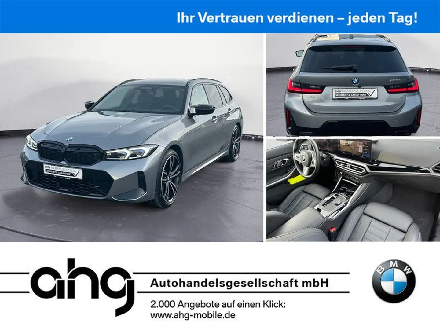 BMW 340 xDrive Touring Auto Sport Aut. Klimaaut. H Grau - 1